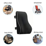 Lumbar support cushion side profile