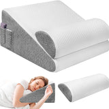 Memory Foam Wedge Support Pillow — 6-in-1 Incline for Acid Reflux, Snoring & Back Pain Relief
