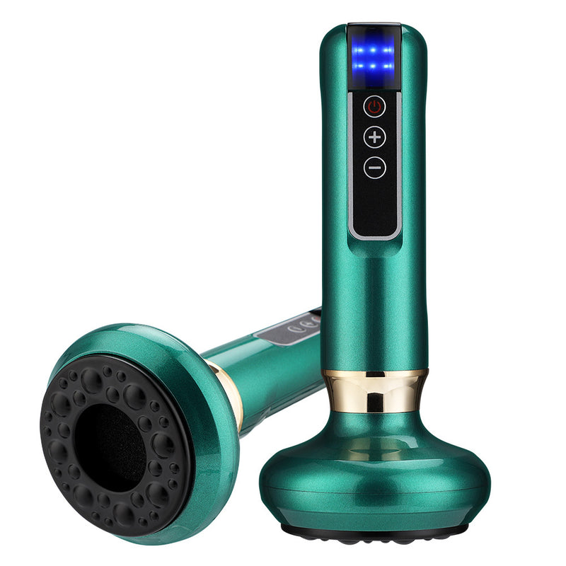 Electric Cupping Therapy Device with Heat — Cordless Vacuum & Gua Sha Massager for Back, Shoulders & Legs