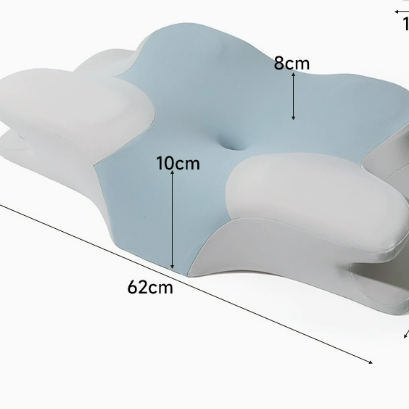 Memory Foam Butterfly Cervical Pillow - Ergonomic Neck & Shoulder Support for Side, Back & Stomach Sleepers