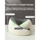 Memory Foam Travel Neck Pillow — 360° Ergonomic Support with Cool Modal Cover for Flights, Road Trips & Desk Naps