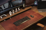 PU Leather Desk Mat with Mouse Pad — Waterproof Non-Slip Desk Protector for Office, Gaming & Home Workspaces