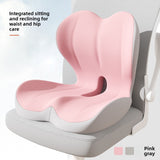 Memory Foam Posture Correction Seat Cushion — Ergonomic Lumbar Support for Office, Car & Gaming Chairs