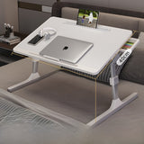 Adjustable Folding Desk with USB Port — Foldable Laptop Table with Storage Drawer & Bookshelf for Home Office Desk, Bed, Sofa & Small Spaces