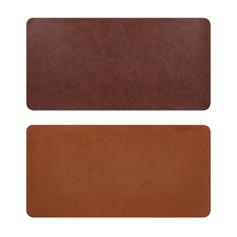 PU Leather Desk Mat with Mouse Pad — Waterproof Non-Slip Desk Protector for Office, Gaming & Home Workspaces