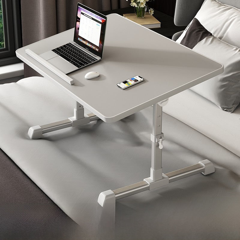 Adjustable Folding Desk with USB Port — Foldable Laptop Table with Storage Drawer & Bookshelf for Home Office Desk, Bed, Sofa & Small Spaces