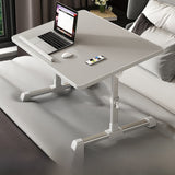Adjustable Folding Desk with USB Port — Foldable Laptop Table with Storage Drawer & Bookshelf for Home Office Desk, Bed, Sofa & Small Spaces
