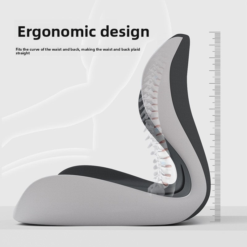 Memory Foam Posture Correction Seat Cushion — Ergonomic Lumbar Support for Office, Car & Gaming Chairs