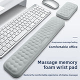 Memory Foam Keyboard & Mouse Wrist Rest — Ergonomic Support Pad for Typing, Gaming & All-Day Desk Comfort