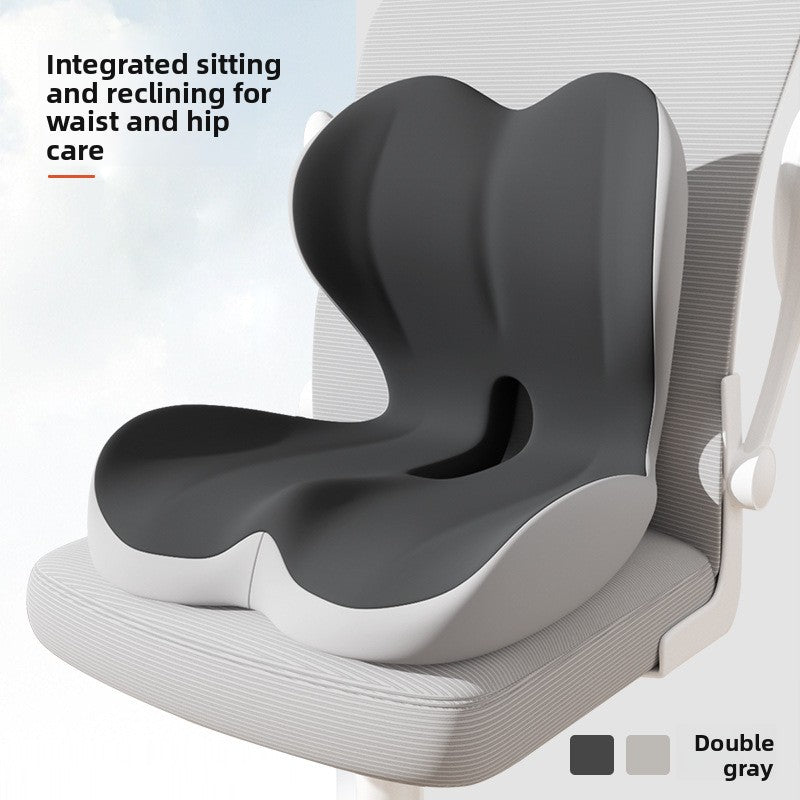 Memory Foam Posture Correction Seat Cushion — Ergonomic Lumbar Support for Office, Car & Gaming Chairs