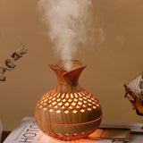 Wood Grain USB Aromatherapy Diffuser & Humidifier with LED Ambient Light