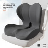 Memory Foam Posture Correction Seat Cushion — Ergonomic Lumbar Support for Office, Car & Gaming Chairs
