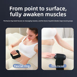 Professional Fascia Massage Gun with Abdominal Ring