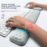 Memory Foam Keyboard & Mouse Wrist Rest — Ergonomic Support Pad for Typing, Gaming & All-Day Desk Comfort