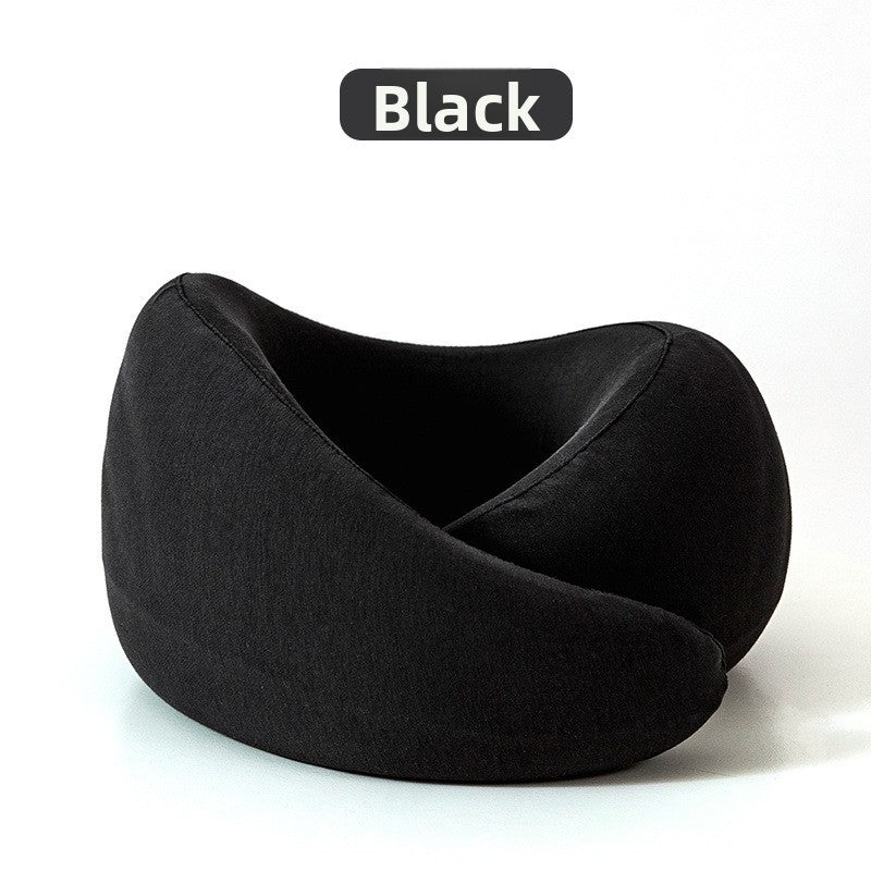 Memory Foam Travel Neck Pillow — 360° Ergonomic Support with Cool Modal Cover for Flights, Road Trips & Desk Naps
