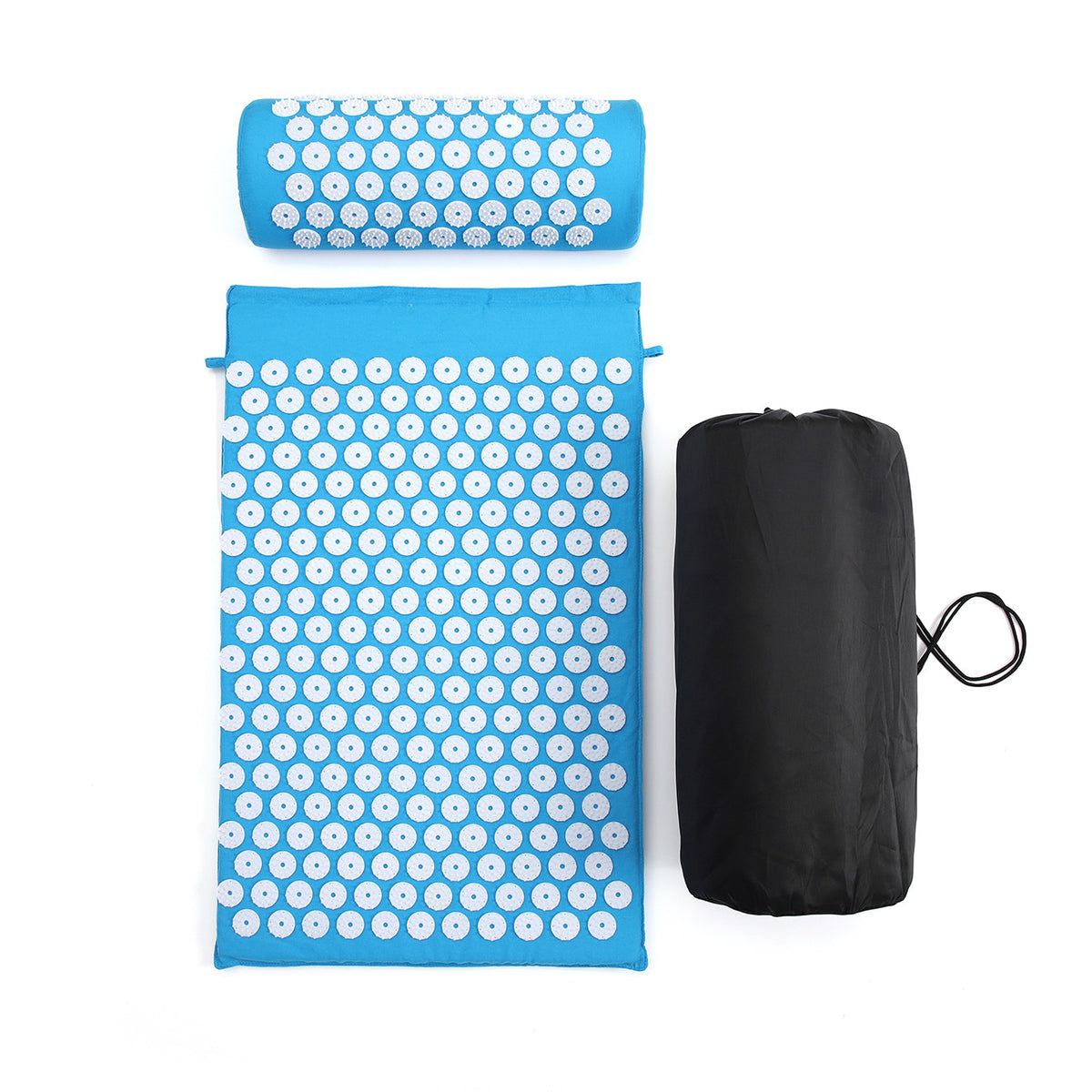 Acupressure Mat & Pillow Set — 230-Spike Massage Mat with Neck Pillow & Carry Bag for Back Pain, Tension & Deep Relaxation
