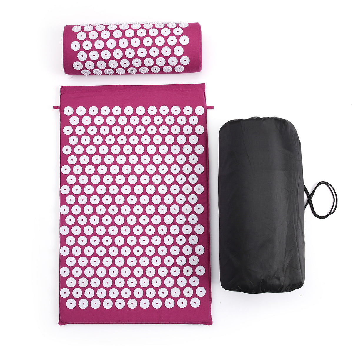 Acupressure Mat & Pillow Set — 230-Spike Massage Mat with Neck Pillow & Carry Bag for Back Pain, Tension & Deep Relaxation