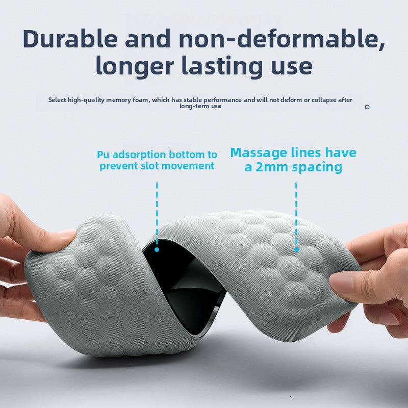 Memory Foam Keyboard & Mouse Wrist Rest — Ergonomic Support Pad for Typing, Gaming & All-Day Desk Comfort