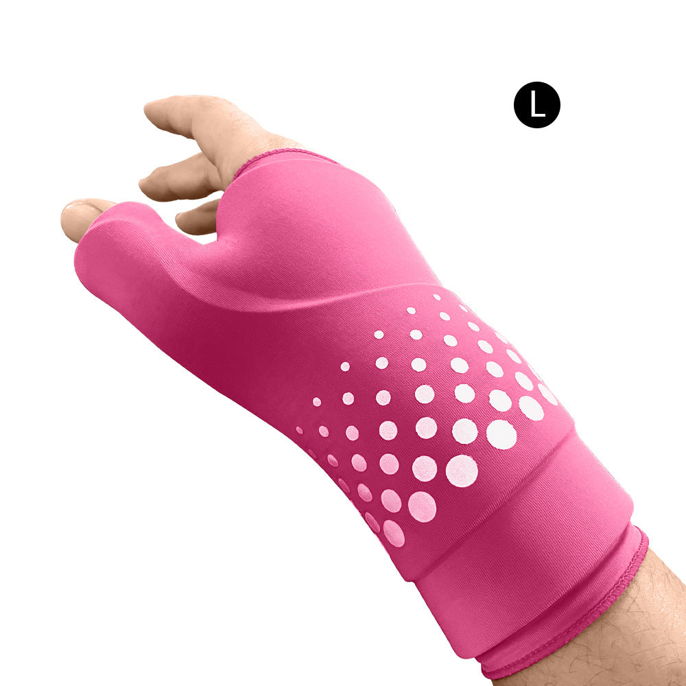 3D Molded Gel Ice Pack Wrap — Hot & Cold Compression Glove for Thumb, Wrist & Hand Pain Relief