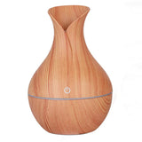 Wood Grain USB Aromatherapy Diffuser & Humidifier with LED Ambient Light