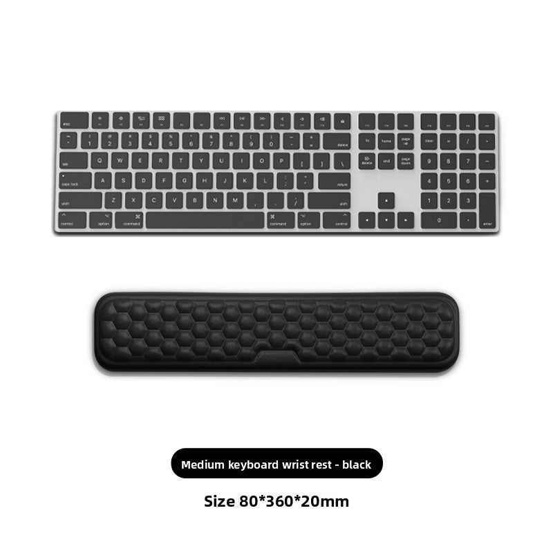 Memory Foam Keyboard & Mouse Wrist Rest — Ergonomic Support Pad for Typing, Gaming & All-Day Desk Comfort