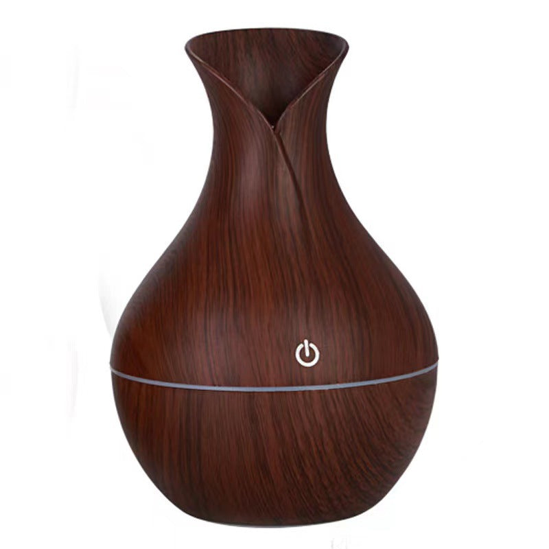 Wood Grain USB Aromatherapy Diffuser & Humidifier with LED Ambient Light