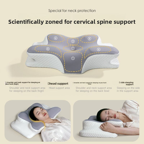 Ergonomic Memory Foam Cervical Support Pillow