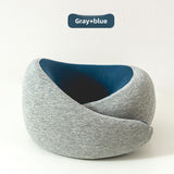 Memory Foam Travel Neck Pillow — 360° Ergonomic Support with Cool Modal Cover for Flights, Road Trips & Desk Naps