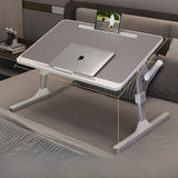 Adjustable Folding Desk with USB Port — Foldable Laptop Table with Storage Drawer & Bookshelf for Home Office Desk, Bed, Sofa & Small Spaces