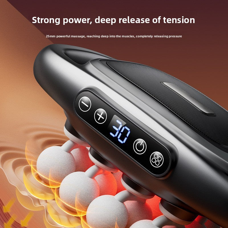 Professional 16-Head Muscle Massage Gun with LCD Display