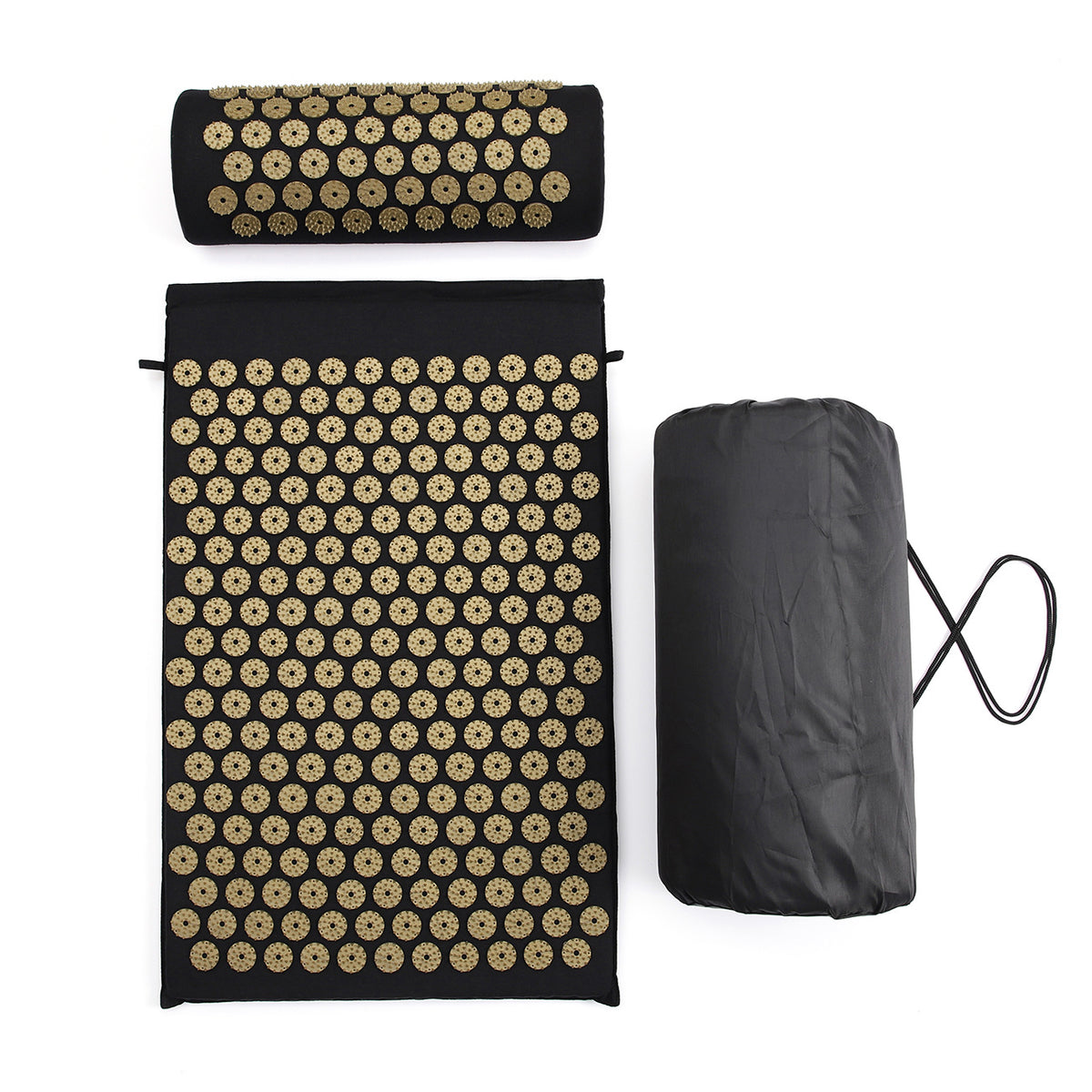 Acupressure Mat & Pillow Set — 230-Spike Massage Mat with Neck Pillow & Carry Bag for Back Pain, Tension & Deep Relaxation