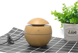 Wood Grain USB Aromatherapy Diffuser & Humidifier with LED Ambient Light
