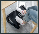 Adjustable Under-Desk Footrest — Ergonomic Tilting Foot Stool with Massage Rollers for Office Chair, Home Office & Leg Fatigue