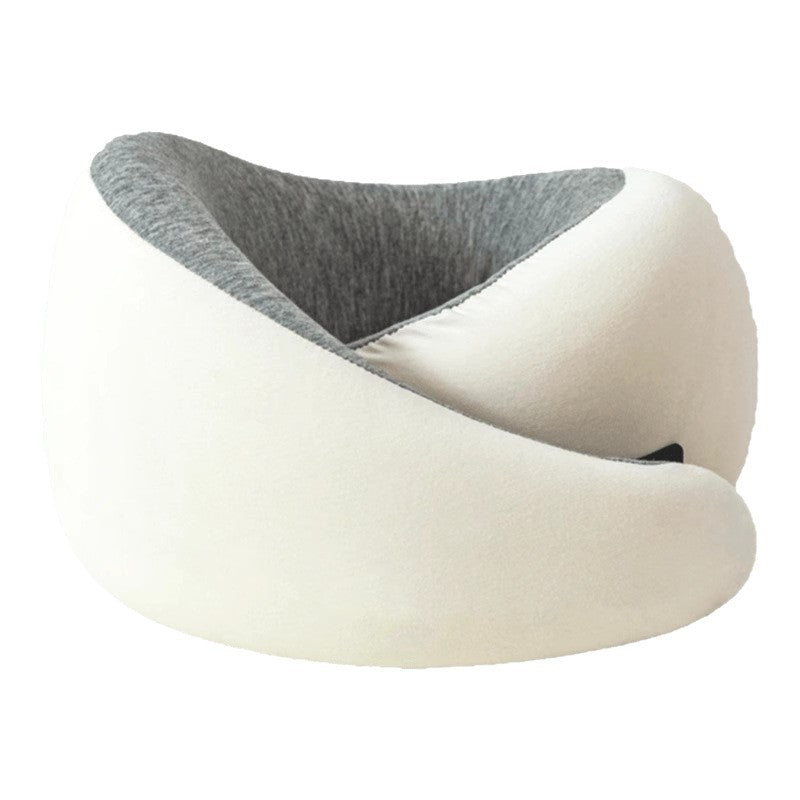 Memory Foam Travel Neck Pillow — 360° Ergonomic Support with Cool Modal Cover for Flights, Road Trips & Desk Naps
