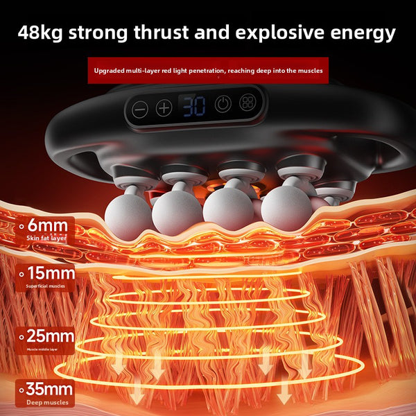 Professional 16-Head Muscle Massage Gun with LCD Display