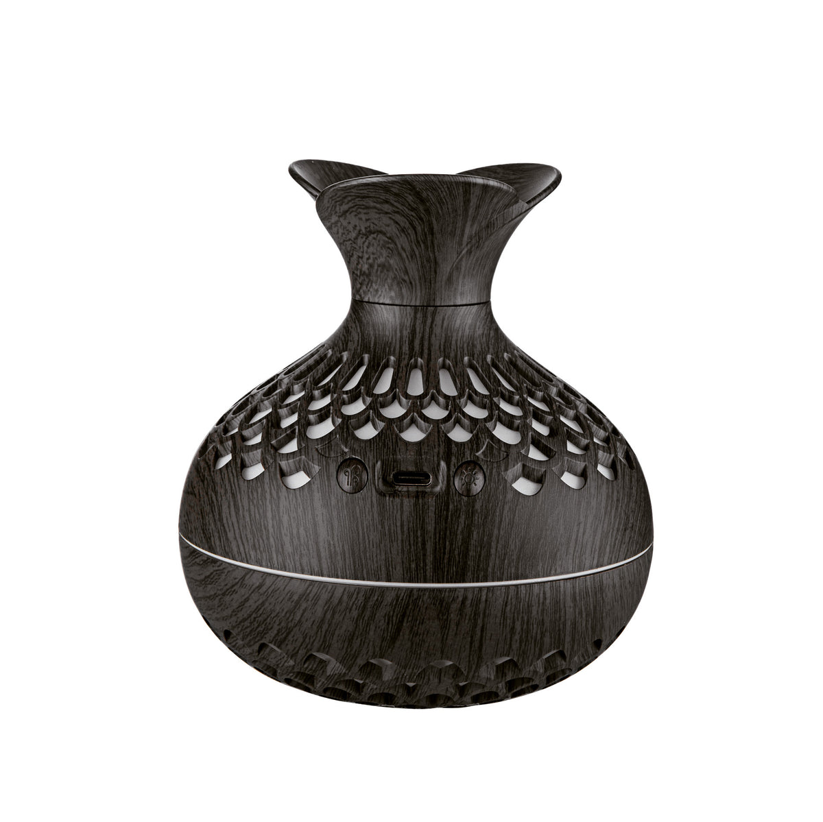 Wood Grain USB Aromatherapy Diffuser & Humidifier with LED Ambient Light