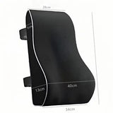 Lumbar support cushion rolled for travel