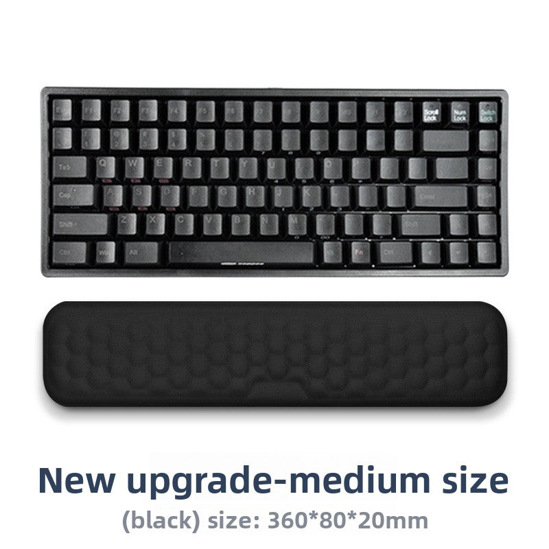 Memory Foam Keyboard & Mouse Wrist Rest — Ergonomic Support Pad for Typing, Gaming & All-Day Desk Comfort