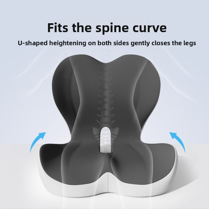Memory Foam Posture Correction Seat Cushion — Ergonomic Lumbar Support for Office, Car & Gaming Chairs