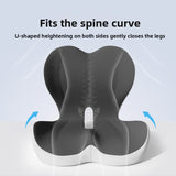 Memory Foam Posture Correction Seat Cushion — Ergonomic Lumbar Support for Office, Car & Gaming Chairs