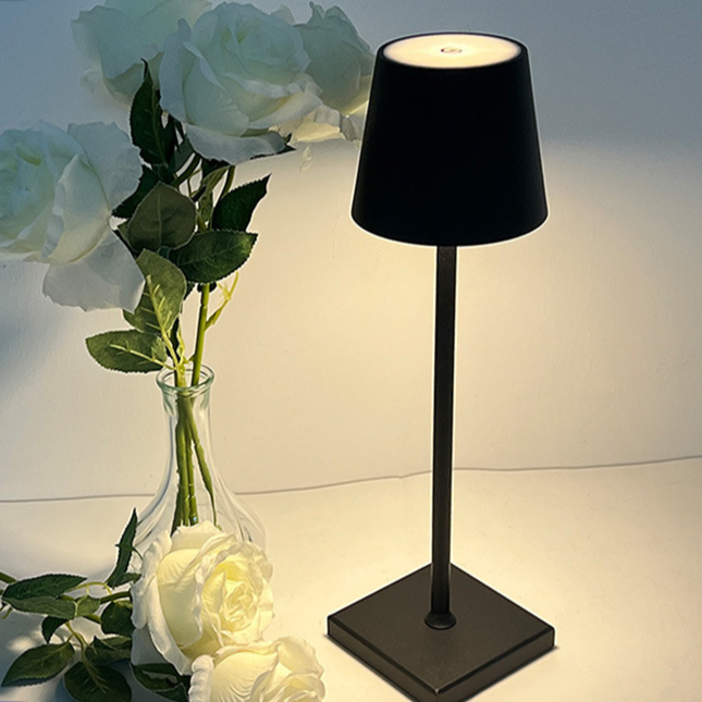 Cordless LED Desk Lamp with Touch Dimming — Rechargeable Nordic Table Light for Home Office, Bedside & Dining