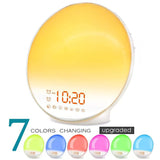 Smart Sunrise Alarm Clock Wake-Up Light — App-Controlled Bedside Lamp with 7 Colours for Dark Mornings & Shift Work