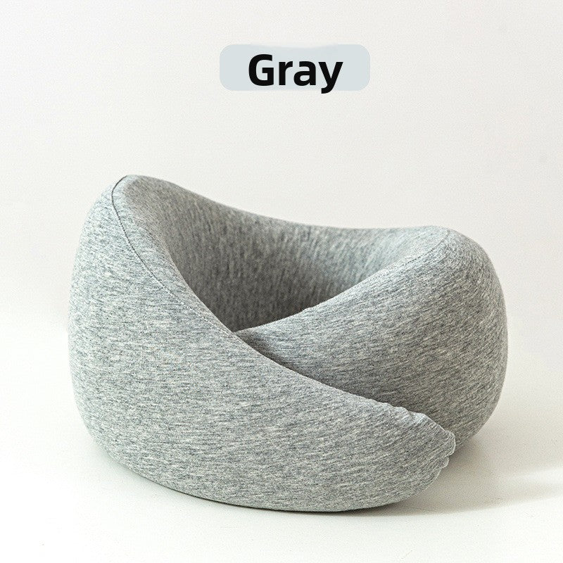 Memory Foam Travel Neck Pillow — 360° Ergonomic Support with Cool Modal Cover for Flights, Road Trips & Desk Naps