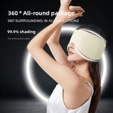 Eye mask and ear mask combined in one - sleeping set for both men and women