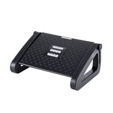 Adjustable Under-Desk Footrest — Ergonomic Tilting Foot Stool with Massage Rollers for Office Chair, Home Office & Leg Fatigue
