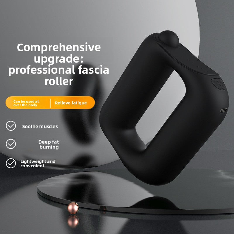 Percussion Fascia Massage Gun with Abdominal Ring — Deep Tissue Muscle Relief for Back, Legs & Core
