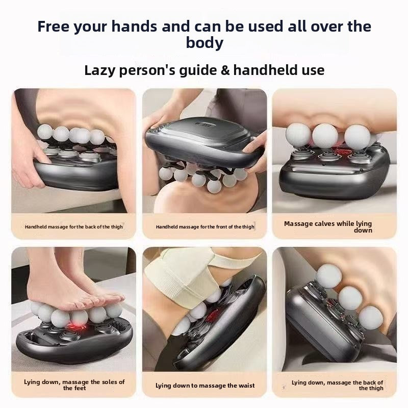 Professional 16-Head Muscle Massage Gun with LCD Display