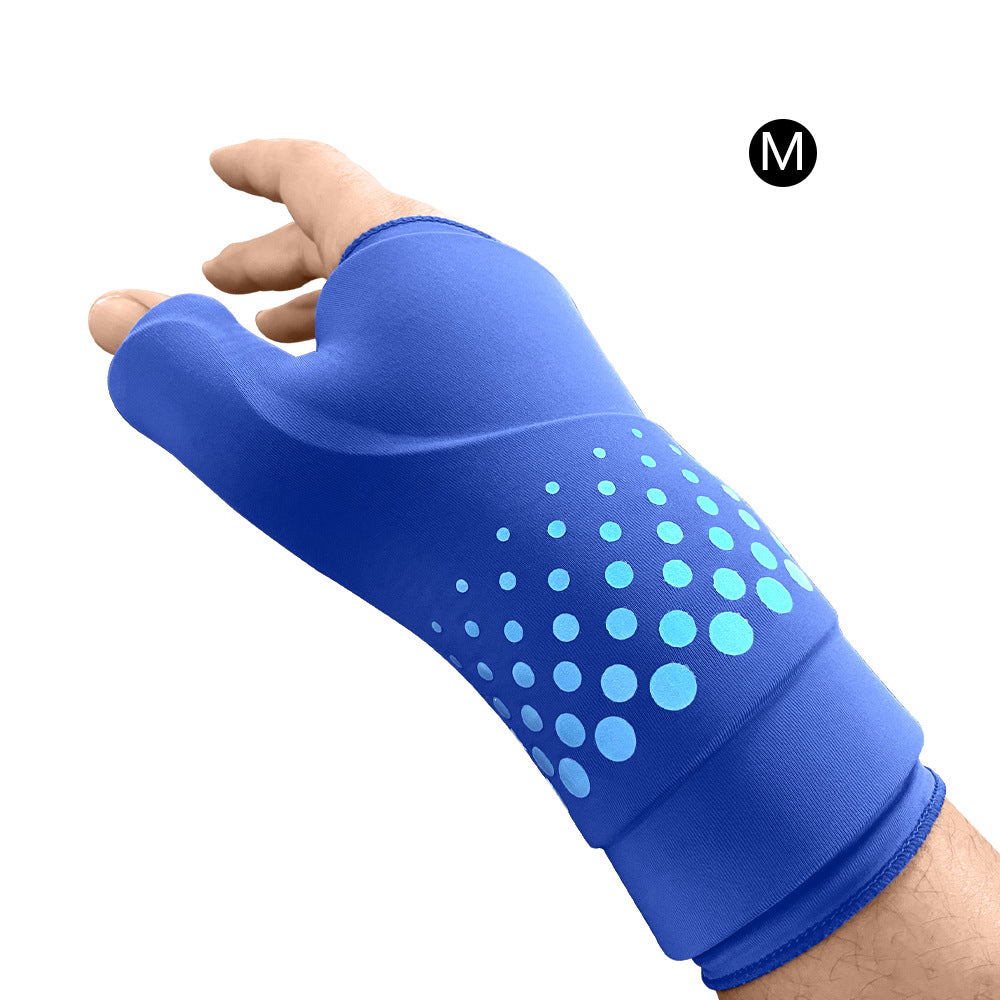 3D Molded Gel Ice Pack Wrap — Hot & Cold Compression Glove for Thumb, Wrist & Hand Pain Relief