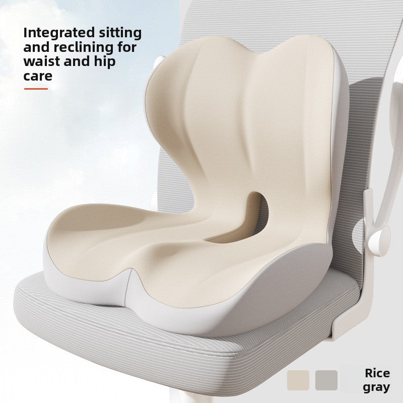 Memory Foam Posture Correction Seat Cushion — Ergonomic Lumbar Support for Office, Car & Gaming Chairs