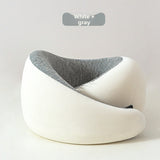 Memory Foam Travel Neck Pillow — 360° Ergonomic Support with Cool Modal Cover for Flights, Road Trips & Desk Naps
